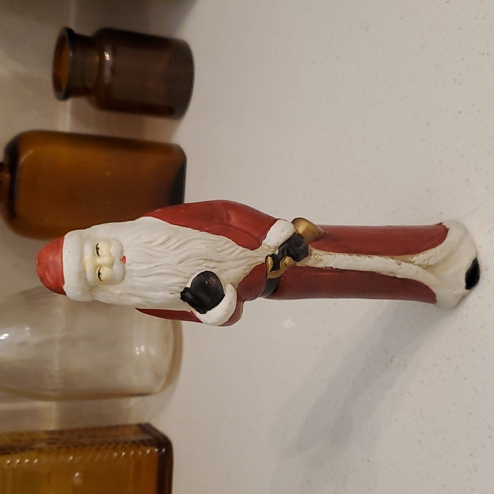 Vintage Tall Skinny Santa Ceramic
